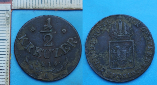 1816 A - 1/2 kreuzer - František I.