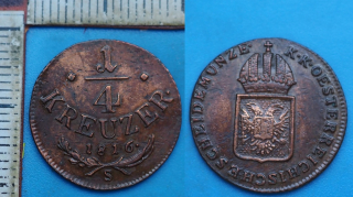 1816 S - 1/4 kreuzer - František I.