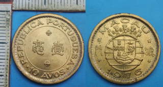 1976 - 10 avos - Portugalské Macao