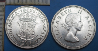 1958 - 2,5 shillings, stříbro - Britská Jižní Afrika