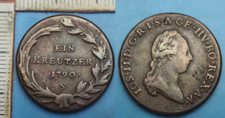1790 S - 1 kreutzer - Josef II.