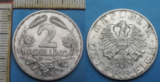 1946 - 2 schilling - Rakousko