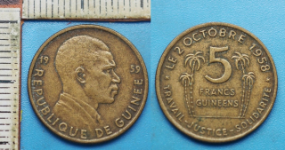 1959 - 5 francs - Guinea