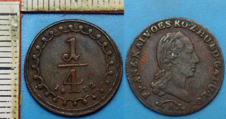 1812 A - 1/4 kreutzer - František I., pěkný