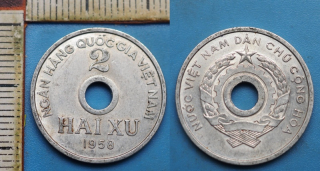 1958 - 2 xu - Severní Vietnam