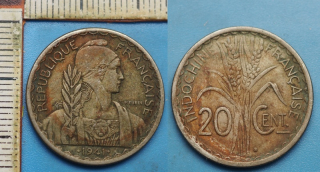1941 S - 20 cents - Francouzská Indočína