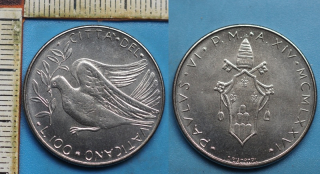 1976 - 100 lir - Pavel VI., Vatikán