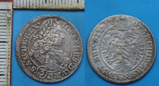 1707 FN - 3 krejcar, stříbro - Josef I., Vratislav, F.Nowak
