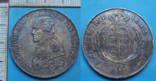 1817 IGS - tolar, stříbro - Fridrich August I., Sasko - Albertine