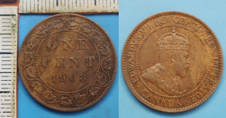 1908 - 1 cent - Edward VII., Kanada