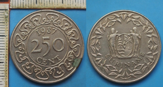 1987 - 250 cent - Surinam