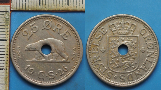 1926 HCN GJ - 25 ore - Grónsko, jen 60000 ks