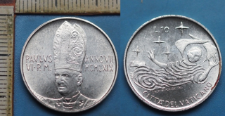 1969 - 10 lir - Pavel VI., Vatikán