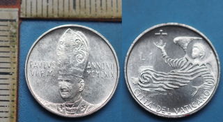 1969 - 1 liry - Pavel VI., Vatikán