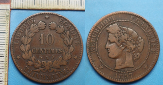 1897 A - 10 centimes - Francie