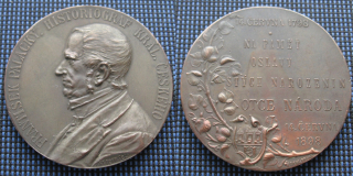 AE Medaile 1898 - F. Palacký, na paměť oslavy stých narozenin, cca 55 mm