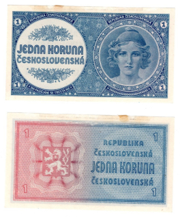 1946 (ND) - 1 koruna, bankovka