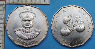 1981 - 50 seniti - Tonga