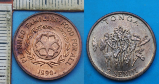 1990 - 2 seniti - Tonga, FAO