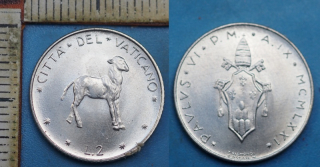 1971 - 2 liry - Pavel VI., Vatikán
