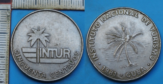 1981 - 50 centavos - Kuba, Intur