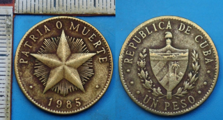 1985 - 1 peso - Kuba