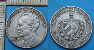 1968 - 20 centavos - Kuba