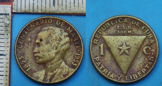 1953 - 1 centavo - Kuba