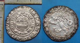 1278-1305 - Pražský groš, stříbro - Václav II., Sm.2, A bez příčky (WENCEZLAVS)