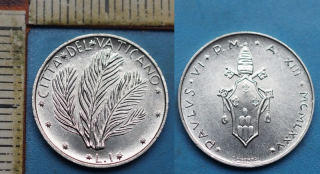 1975 - 1 lira - Pavel VI., Vatikán