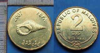 2007 - 2 rufiyaa - Maledivy
