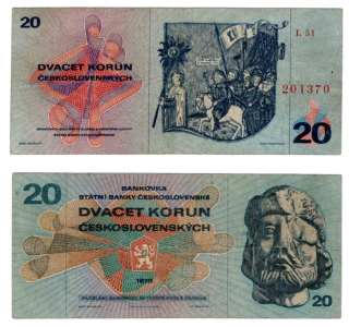1970 - 20 korun, bankovka - L51 201370