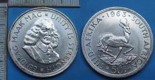 1963 - 50 cents, stříbro - Jižní Afrika