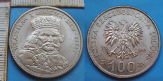 1986 - 100 zlotych - Polsko, Wladyslaw I. Lokietek