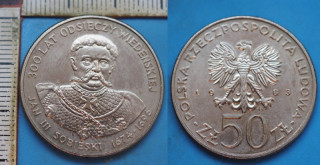 1983 - 50 zlotych - Polsko, Jan III. Sobieski