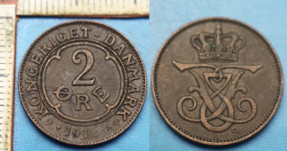 1912 VBP - 2 ore - Frederik VIII., Dánsko