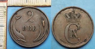 1897 VBP - 2 ore - Christián IX., Dánsko
