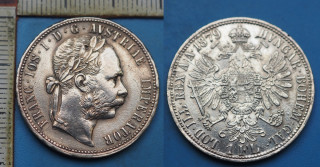 1879 - 1 zlatník, stříbro - František Josef I.