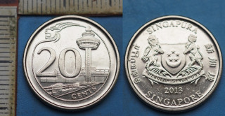2013 - 20 cents - Singapur