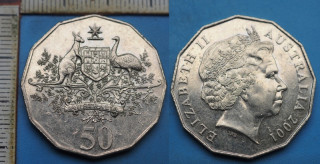 2001 - 50 cents - Austrálie, výroční