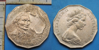 1970 - 50 cents - Austrálie, James Cook