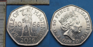 2016 - 50 pence - Velká Británie, Battle Of Hastings