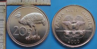 2005 - 20 toea - Papua Nová Guinea