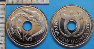 2004 - 1 kina - Papua Nová Guinea