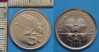 2005 - 5 toea - Papua Nová Guinea