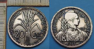 1939 - 20 cents - Francouzská Indočína