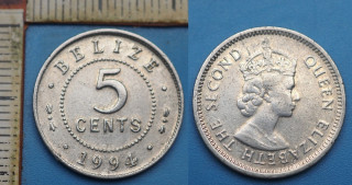 1994 - 5 cents - Britské Belize