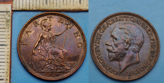 1926 - farthing - Velká Británie, Jiří V.