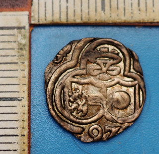1597 - 2 fenik, stříbro -arcibiskupství Salzburg, Wolf Dietrich Raitenau