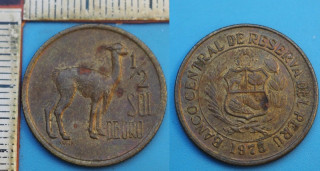 1975 - 1/2 sol de oro - Peru